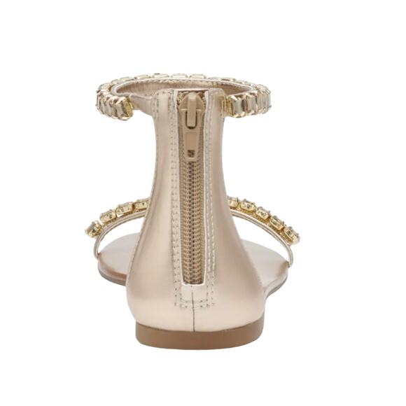 INC Women's The Carmel Bling Sandals Gold Size 6 1/2 - Picture 2 of 4